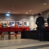 Distribution des sacoches aux participants